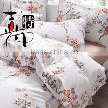 Spring Beautiful Flower Printed 4 Pieces Bedding Sets photo-4