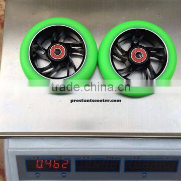 110 mm Green Scooter Wheels With Black Metal Core for Phoenix Scooters photo-3