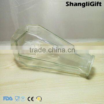 Modern Style Glass Vase 340ml Angular Glassware Cheap photo-3