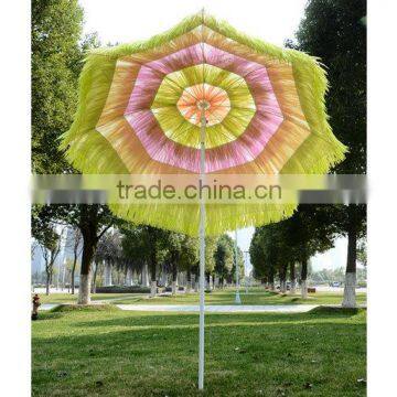 Fashion advertising durable straw beach umbrella