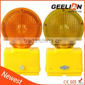 High brightness solar led dual direction warning light