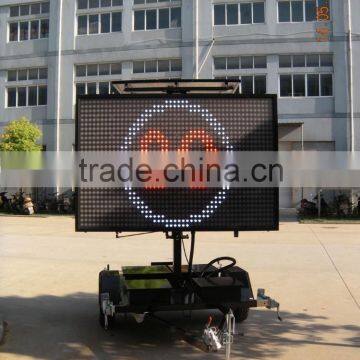 5 color trailer mounted variable message signs for advertising