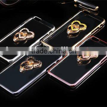 Luxury Finger Ring Phone Holer Plating Clear Phone Case For iphone6/6 Plus