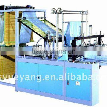 Two layer bag cutting machine