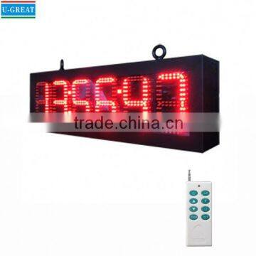 Good quality and low price RF control outside digital countdown clock with GPS