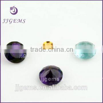 Wholesale round amethyst synthetic gems hydrothermal quartz