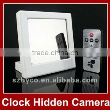 Mirror mini camera clock