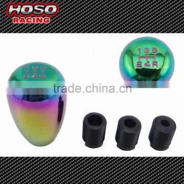 5 Speed Universal Neo Chrome Aluminum Gear Shift Knob