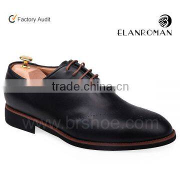 Black shinning shoes mens dress lace up oxford shoes