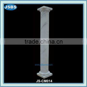 White Marble Decorative Roman Round Pillar
