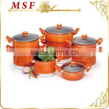 MSF-6377 Pressing aluminum vegetable steamer set 3.5L / 4.0L / 6.0L /8.0L / 12L various size & capacity for perfect kitchen