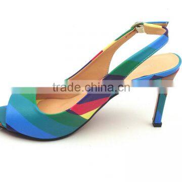 New Arrival Thin High Heel Rainbown Women Sandals photo-3