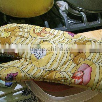 Promotional cotton oven mitt custom printed oven mitt