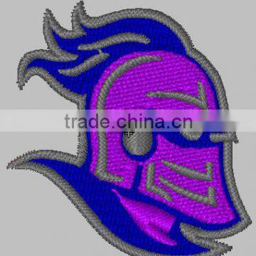 knight hat logo iron on embroidery badge/patch