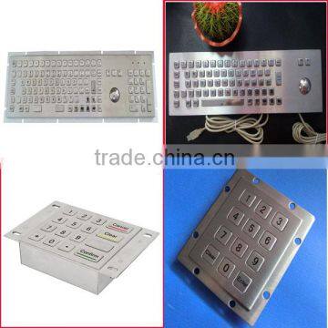 All kinds of metal keyboards/kiosk metal keyboard/industrial metal keyboards