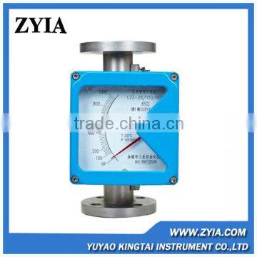 Metallic tube high temperature flow meter