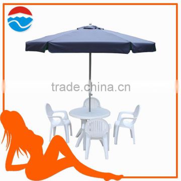 Double lay cloth high quality outdoor furniture poe dome umbrella