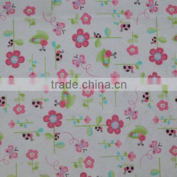 bamboo fiber flannel printing waterproof tpu fabric /baby diapers mat fabric