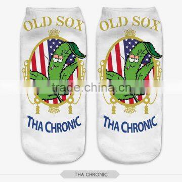 fashion mens designs high quality 3d digital full print colorful ankle socks sports unisex custom hot sale stretch spandex