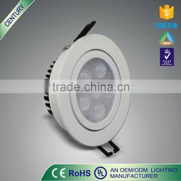 Free samle CE IP20 12W metal led white ceiling downlight