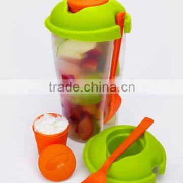 Fashion creative plastic cup salad vegetables and fruit salad cup