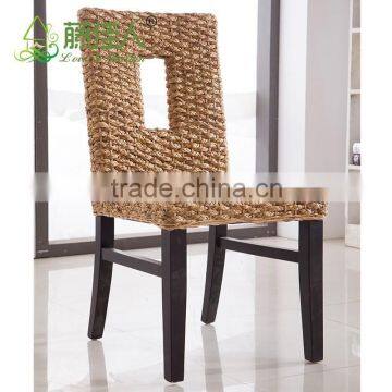 China High Quality Designer Seagrass High Back Water Hyacinth Chair photo-2