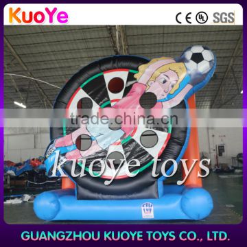 inflatable football shoot,2016 inflatable sport toys,football inflatable games