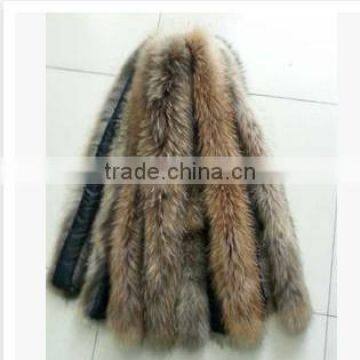 Fur Strip/raccoon dog fur trimming/jacket fur collar