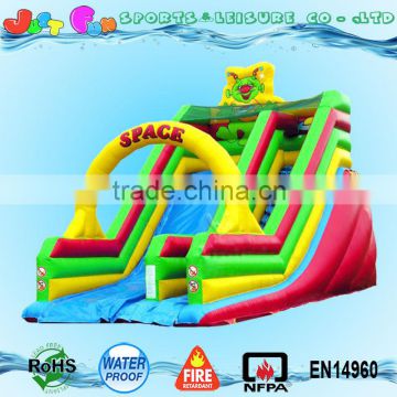 EN71 inflatable alien slide with best price, space inflatable toboggan slide