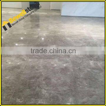 Honed bathroom ora cloud sliver grey marble flooring