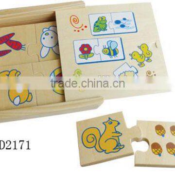 Educationa Wooden Box Puzzle Set ,seach for Food Puzzle
