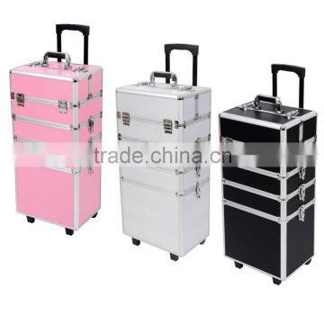 4 in 1 Makeup Nail Case Vanity Hairdressing Cosmetics Beauty Box Trolley photo-2