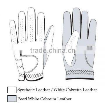 White Cabretta Leather Golf Glove photo-6