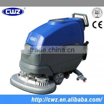 Double brushes walk behind floor cleaning machine, manfacturer, CE, ISO