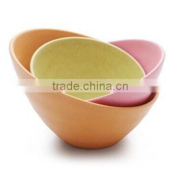 2015 newest eco-friendly bamboo fiber bowl