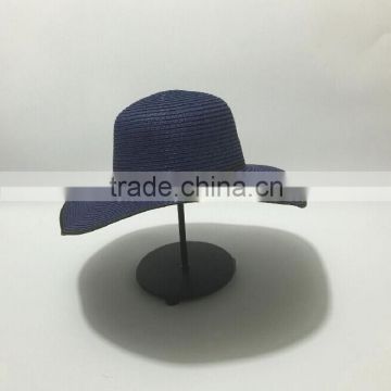 Elegant Navy Wide Brim Straw Sun Hat For Ladies,Female Large Straw Hat                        
                                                Quality Choice