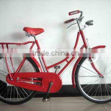 28" low price men traditional bicycle red lady(SH-TR051)