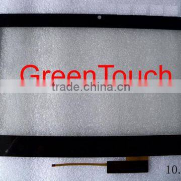 custom smaller demension 2.8"5",7",10.1" capacitive touch panel with printing white logo and some LED apertures