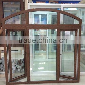 Modern pvc windows with grills,High quality pvc windows,European design pvc arch window