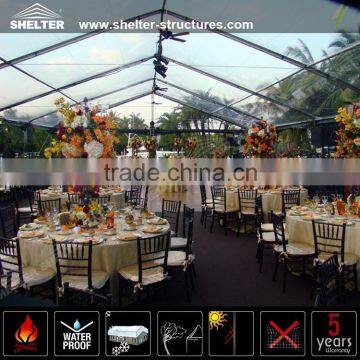 15x30m Used Transparent Marquee Tent With Chairs and Tables Accessories for Sale photo-3