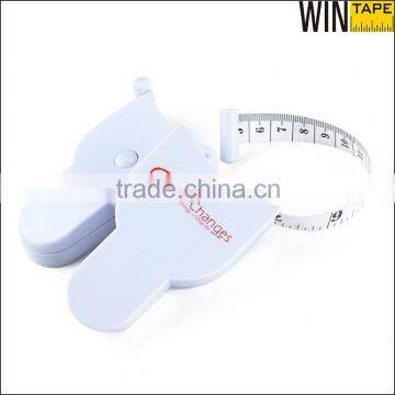 White Best Selling Product Plastic Case Personnailized Logo Sport Body Waist Anti Slip Tape Measure