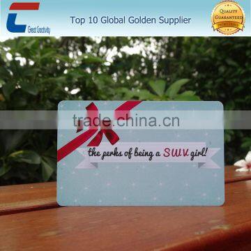 personalized printing standard size plastic cards