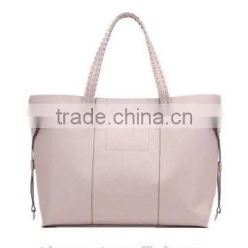Fashion Girls Pink Leather Hand Bag for Work