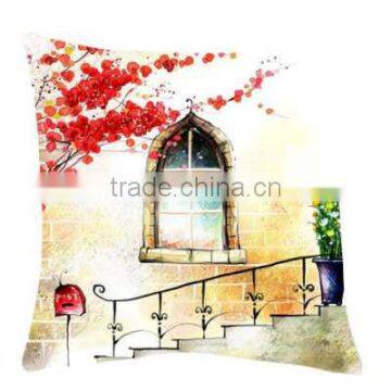 Garden Window Digital Printed Cushion Cover