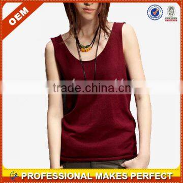 long style womens singlet shirts(YCT-B0605)