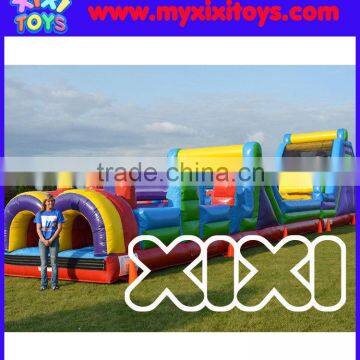 2016 hot sale Kids Outdoor Inflatable Obstacle Course Playground