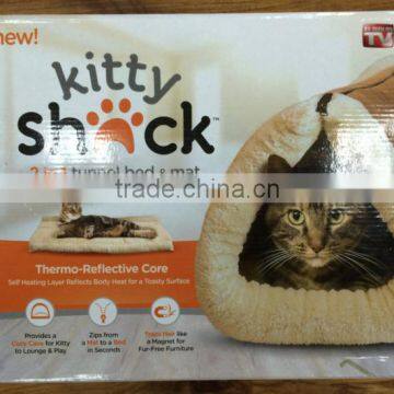 2 in 1 tunnel bed and mat pet bed