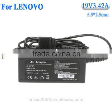 High Copy Laptop AC Power adapter for LENOVO 19V 3.42A 5.5*2.5mm 65W