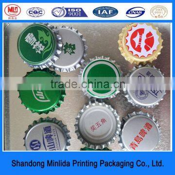 printed tinplate stamping beer bottle caps for sale