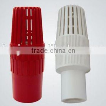 Factory supply cheap PVC Foot Valve white/red 3/4" to 8"